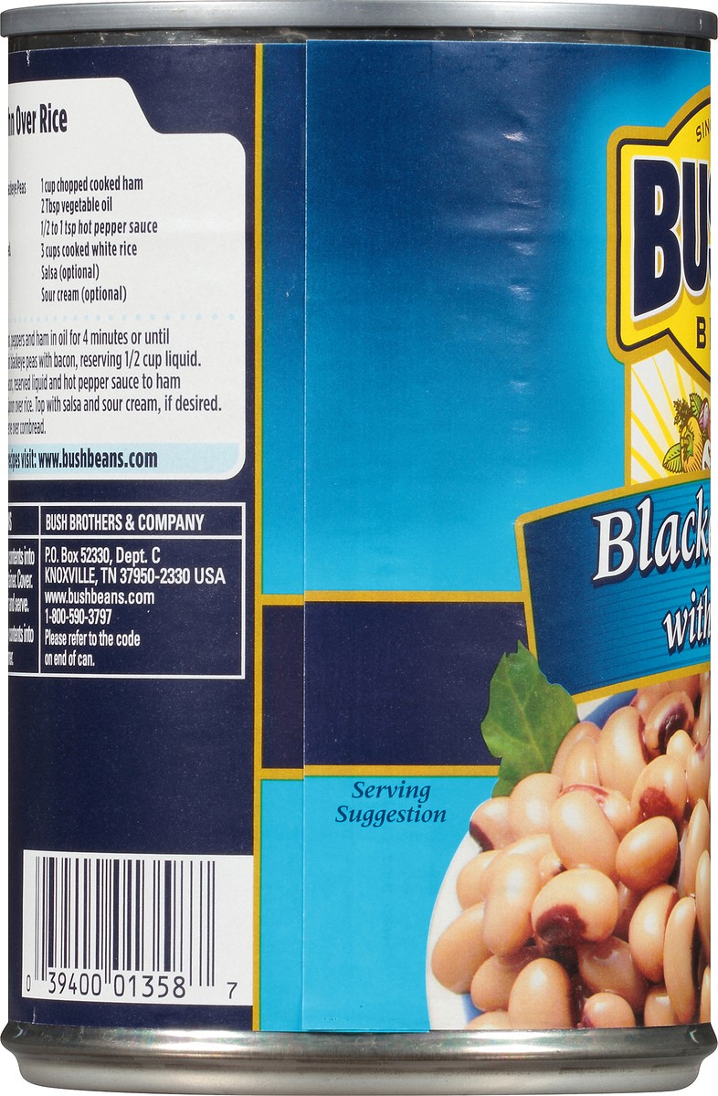 slide 3 of 8, Bush's Best Bush's Blackeye Peas with Bacon 15.5 oz, 15.5 oz