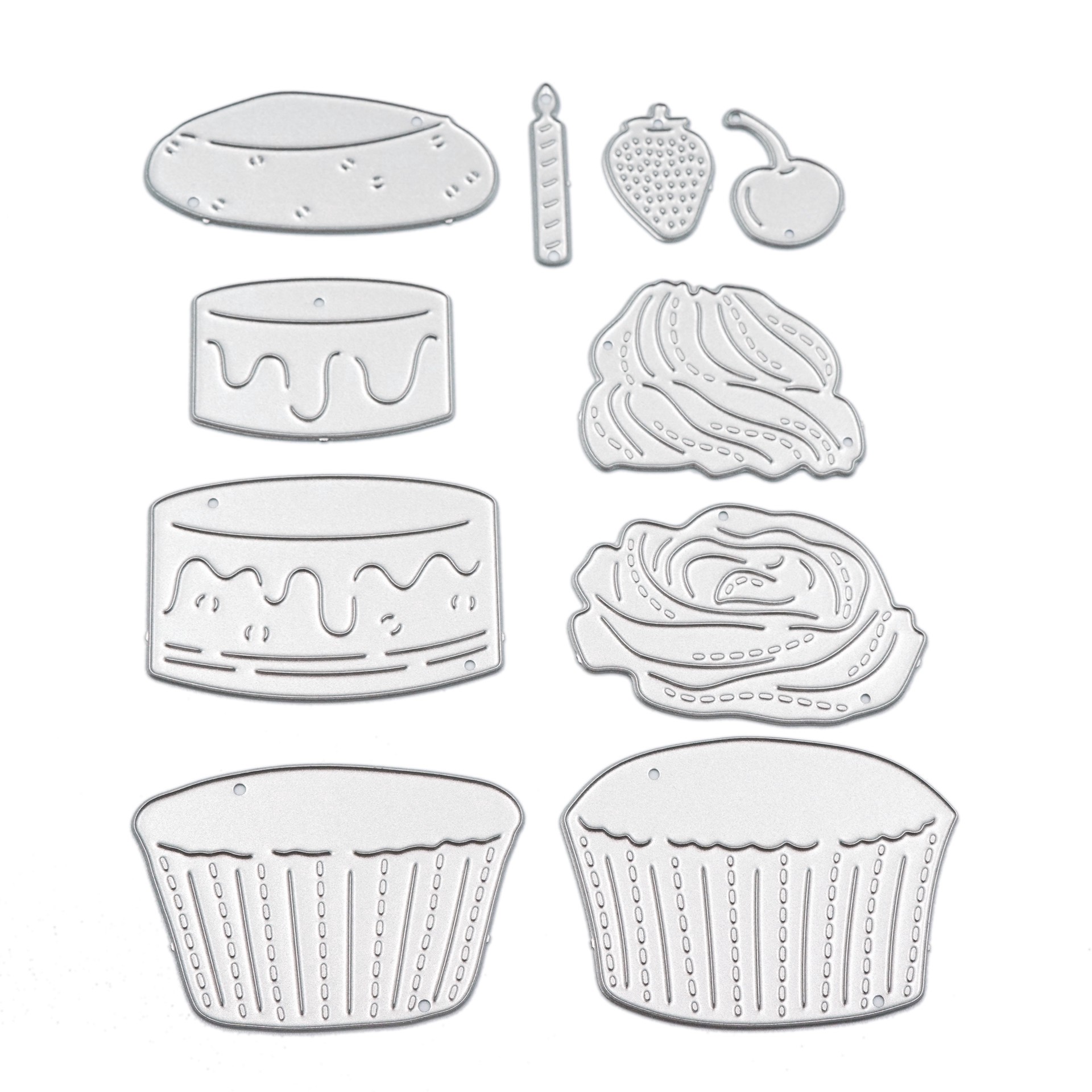 slide 2 of 3, Cakes & Cupcakes Layering Die Set By Recollections, 4 in x 6 in