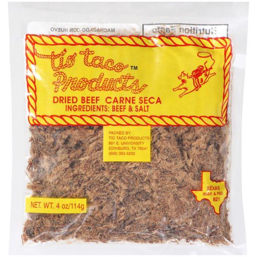 slide 1 of 1, Tio Taco Products Carne Seca (Dried Beef), 4 oz