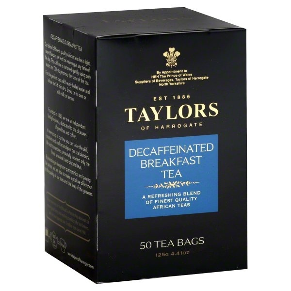 slide 1 of 1, Taylor Decaf Breakfast Tea, 50 ct