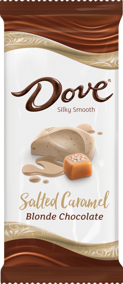 slide 2 of 2, Dove Salted Caramel Blonde Chocolate Bar, 3.3 oz