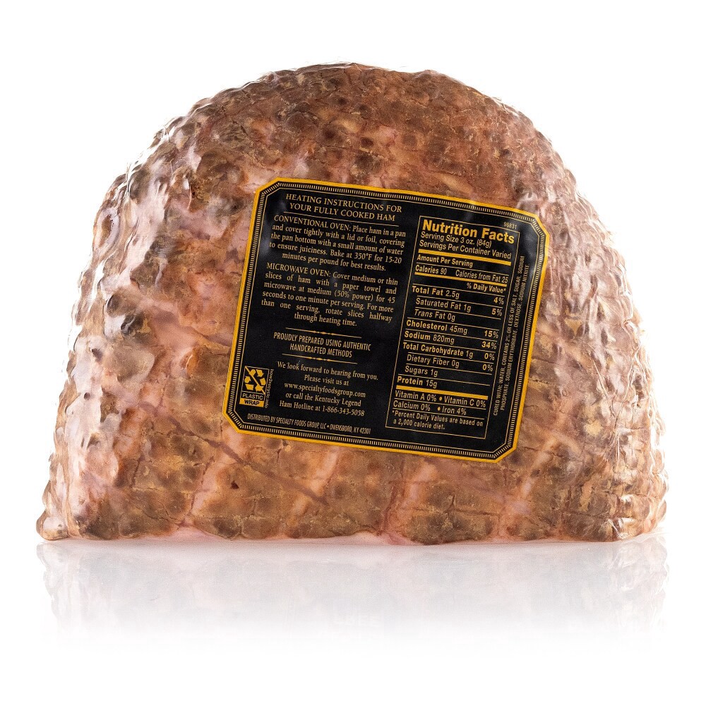 slide 4 of 4, Kentucky Legend Fully Cooked Boneless Hickory Smoked Half Ham, 1.65 lb