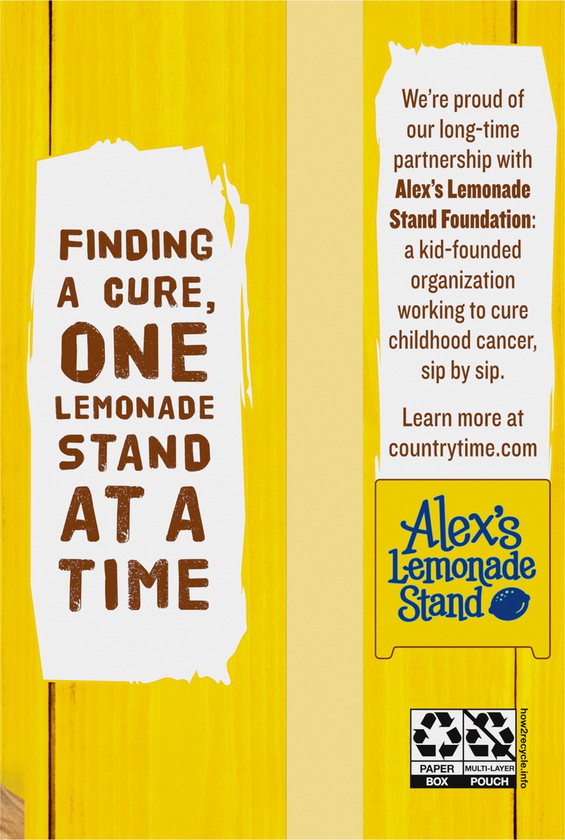 slide 5 of 9, Country Time Lemonade Ready to Drink Flavored Drink Pouches, 10 ct Box, 6 fl oz Pouches, 60 fl oz