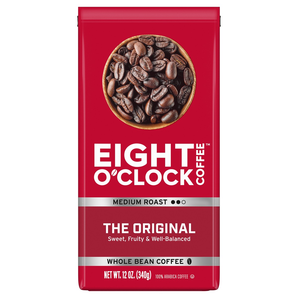 slide 1 of 4, Eight O'Clock Coffee Medium Roast Whole Bean The Original Coffee 12 oz, 12 oz