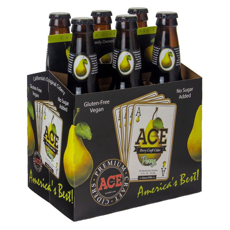 slide 1 of 3, Ace Ciders Cider Peary Hard Cider, 6 ct; 12 fl oz