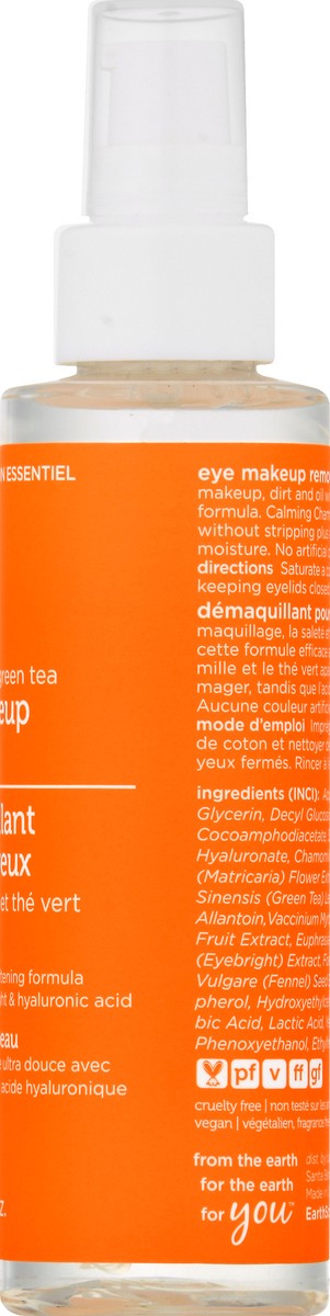 slide 8 of 9, Earth Science Chamomile & Green Tea Eye Makeup Remover, 4 fl oz