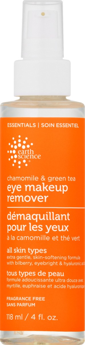 slide 1 of 9, Earth Science Chamomile & Green Tea Eye Makeup Remover, 4 fl oz