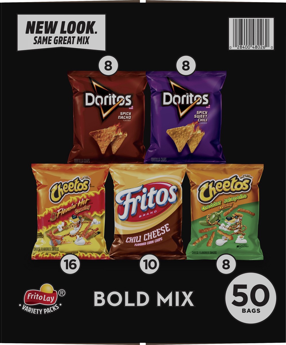 slide 3 of 12, Frito-Lay Variety Packs Bold Mix Snacks 50 ea, 50 ct