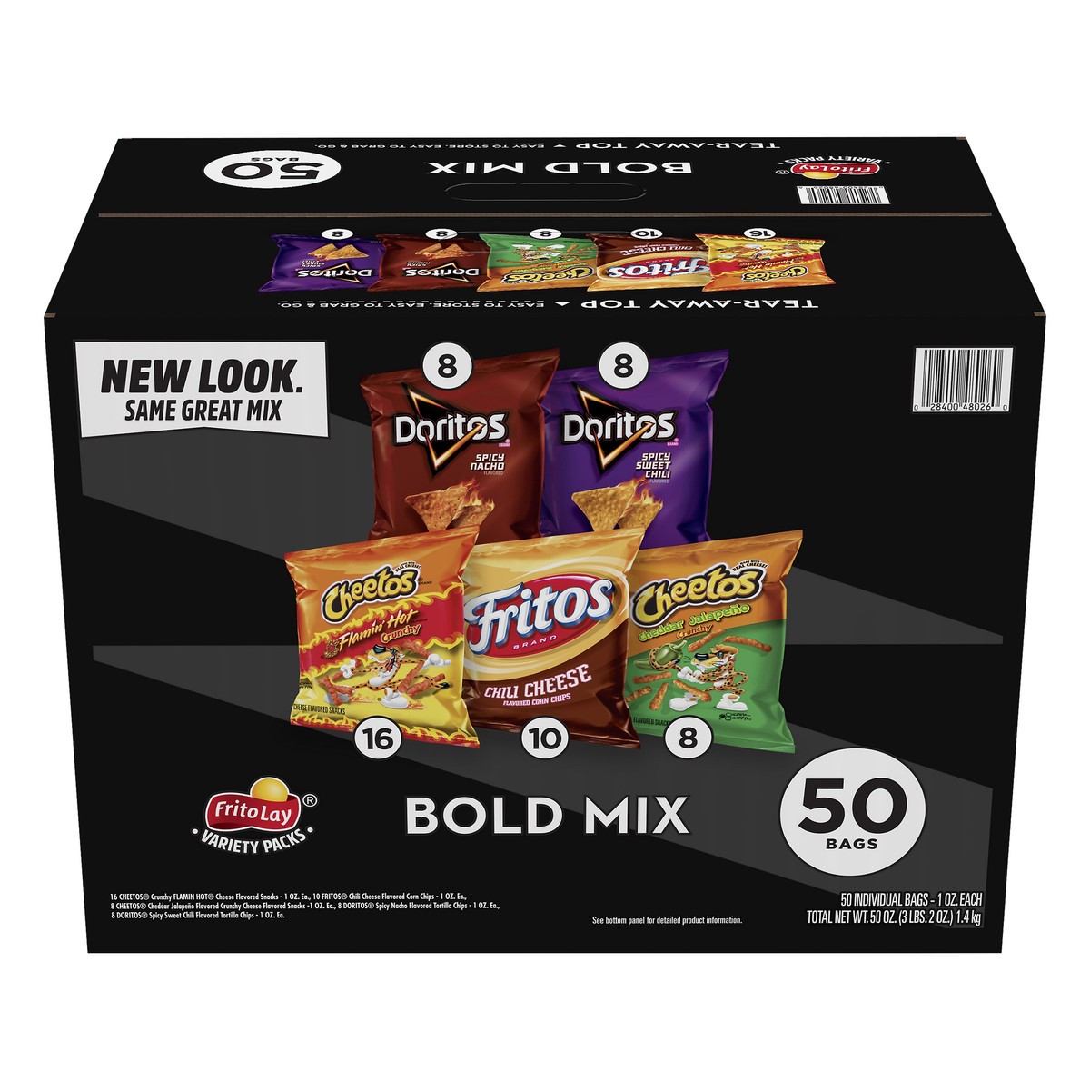 slide 5 of 12, Frito-Lay Variety Packs Bold Mix Snacks 50 ea, 50 ct