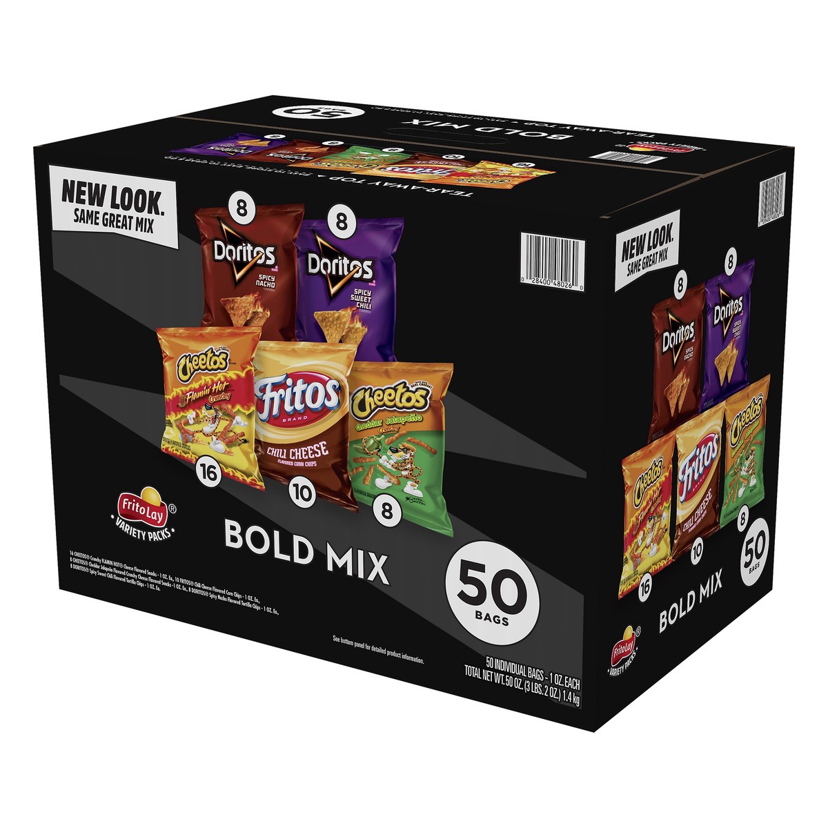 slide 7 of 12, Frito-Lay Variety Packs Bold Mix Snacks 50 ea, 50 ct