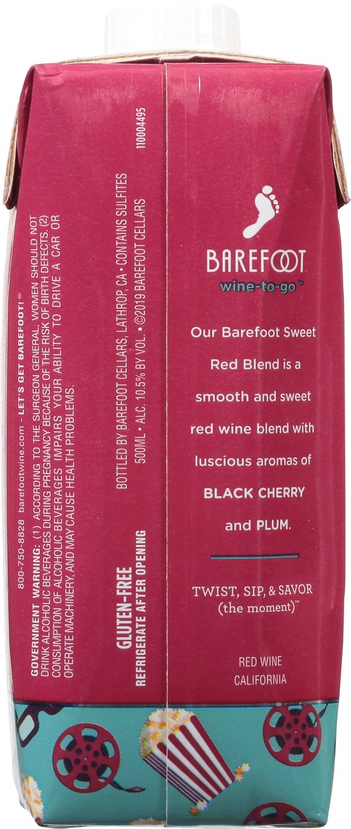 slide 5 of 9, Barefoot Wine-To-Go Sweet Red Blend, 500 ml