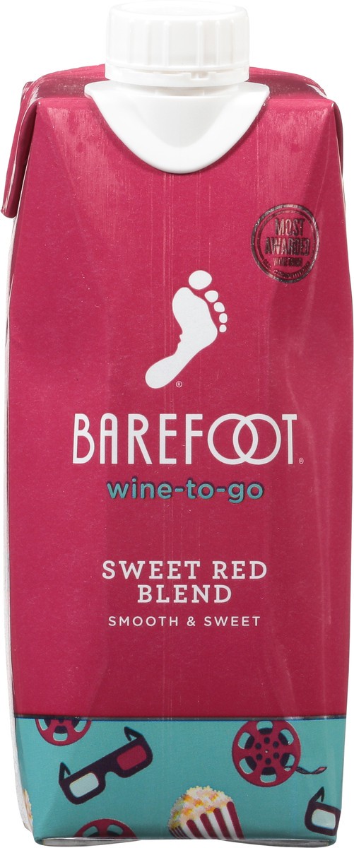 slide 6 of 9, Barefoot Wine-To-Go Sweet Red Blend, 500 ml