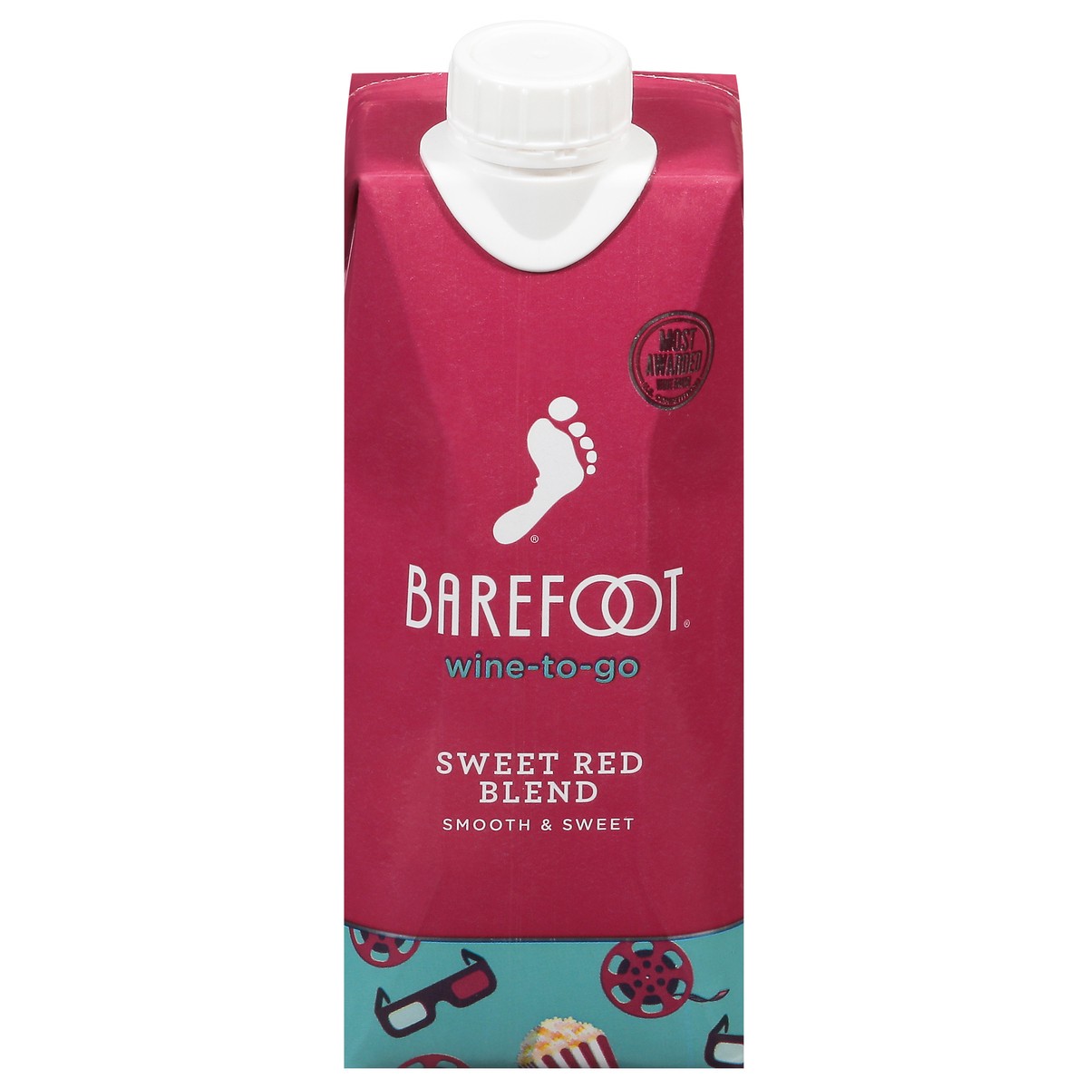 slide 1 of 9, Barefoot Wine-To-Go Sweet Red Blend, 500 ml