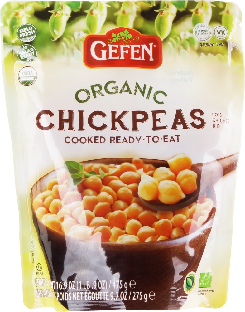 slide 1 of 1, Gefen Organic Chick Peas, 16.9 oz