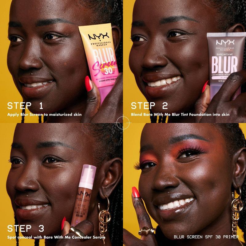 slide 10 of 10, NYX Professional Makeup Blur Screen Primer - SPF 30 - 1.01 fl oz, 1.01 fl oz