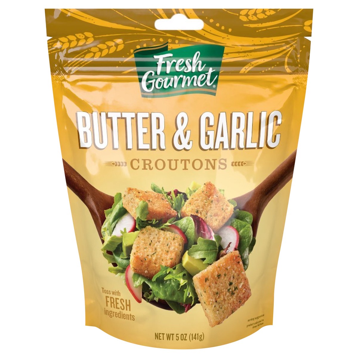 slide 1 of 6, Fresh Gourmet Butter & Garlic Croutons 5 oz, 5 oz