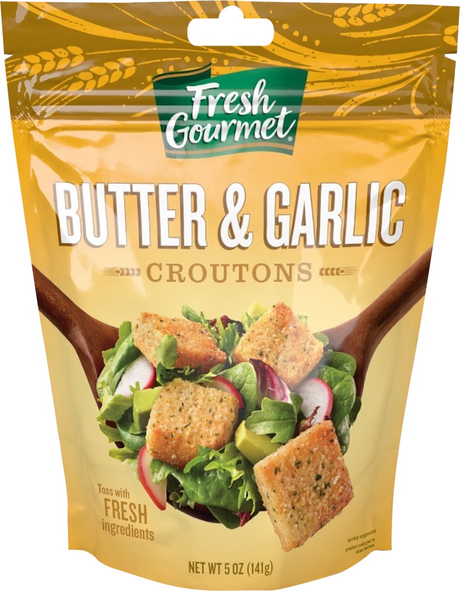 slide 6 of 6, Fresh Gourmet Butter & Garlic Croutons 5 oz, 5 oz