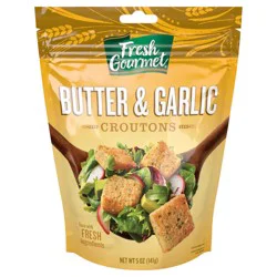 Fresh Gourmet Butter & Garlic Croutons 5 oz