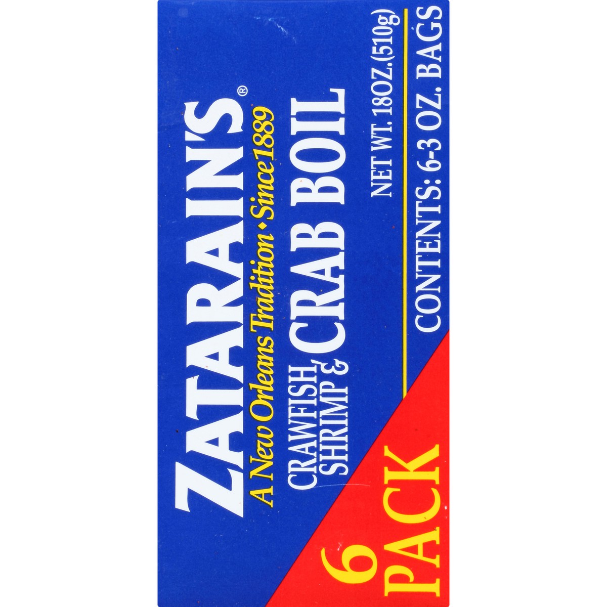 slide 6 of 9, Zatarain's Crawfish, Shrimp & Crab Boil (Pack of 6), 3 oz, 3 oz