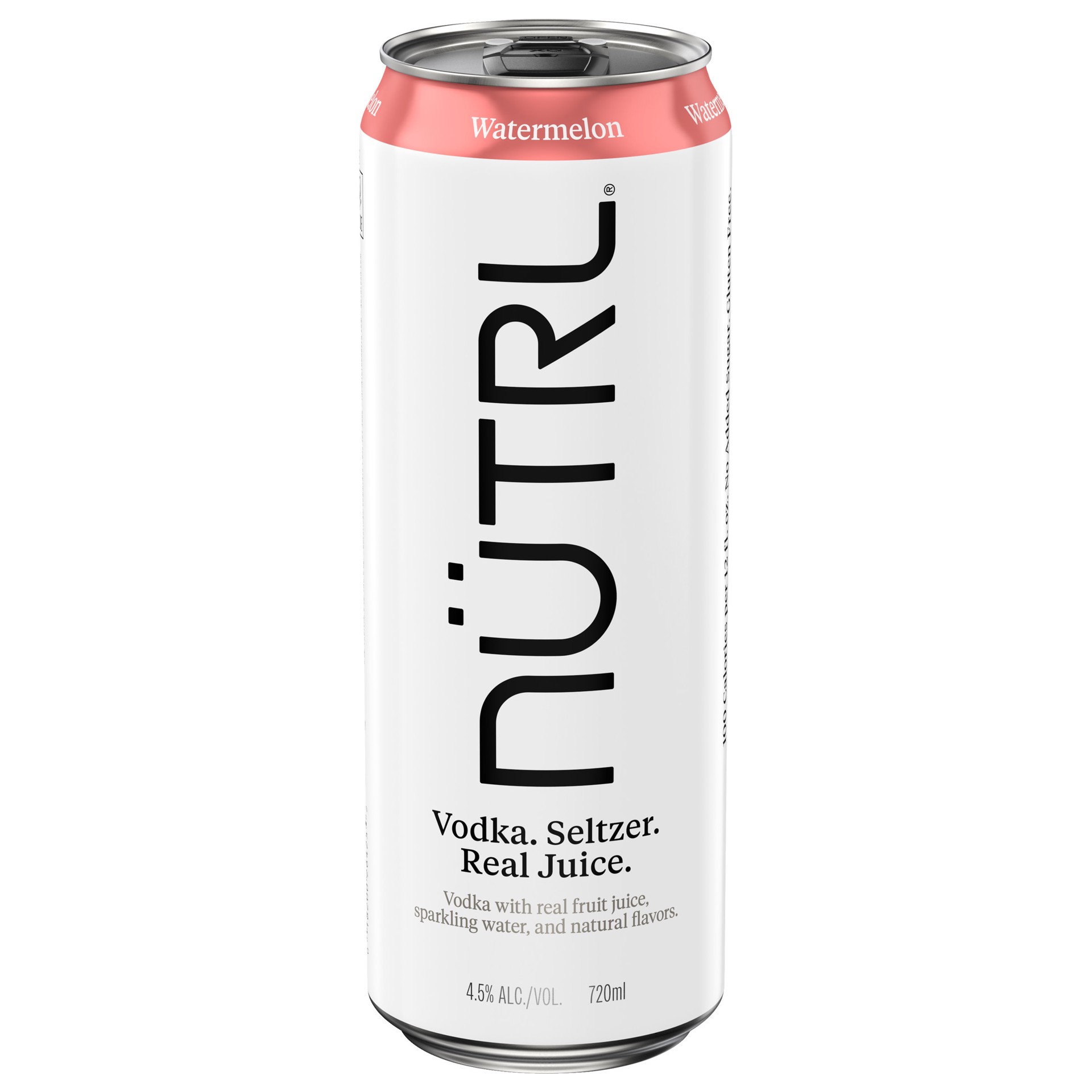 slide 2 of 2, Nutrl Watermelon Vodka Seltzer 720 ml, 720 ml