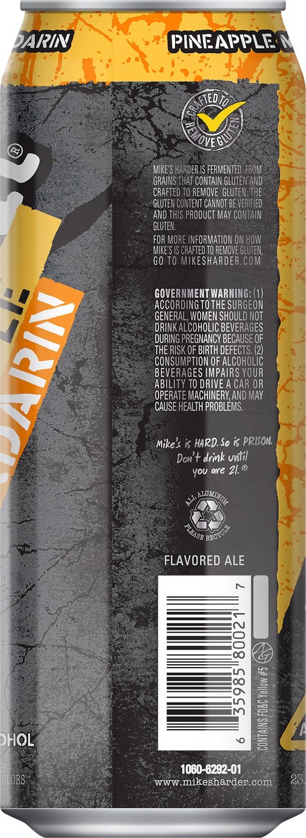 slide 7 of 7, Mike's Harder Pineapple Mandarin Beer 23.5 oz, 23.5 oz