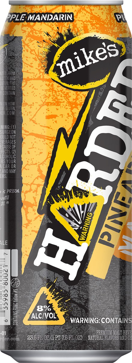 slide 6 of 7, Mike's Harder Pineapple Mandarin Beer 23.5 oz, 23.5 oz
