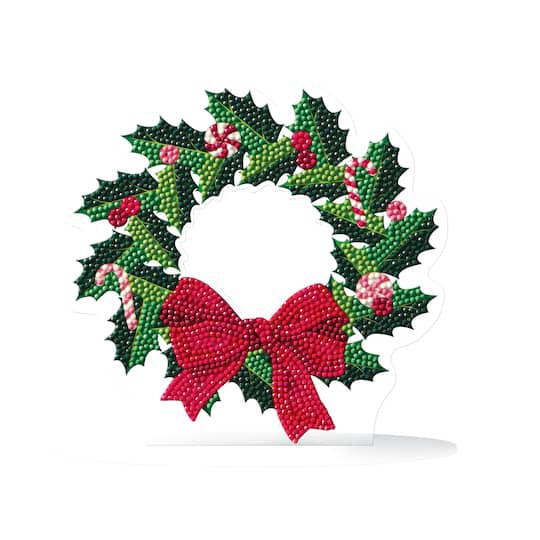 slide 1 of 3, 8" Topper Wreath Diamond Art Kit By Make Market, 8 in