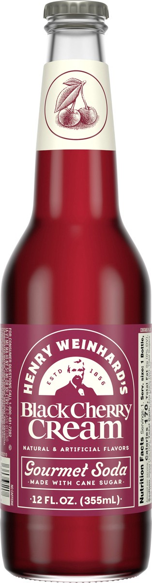 slide 5 of 7, Henry Weinhard's Black Cherry Soda - 12 fl oz, 12 fl oz