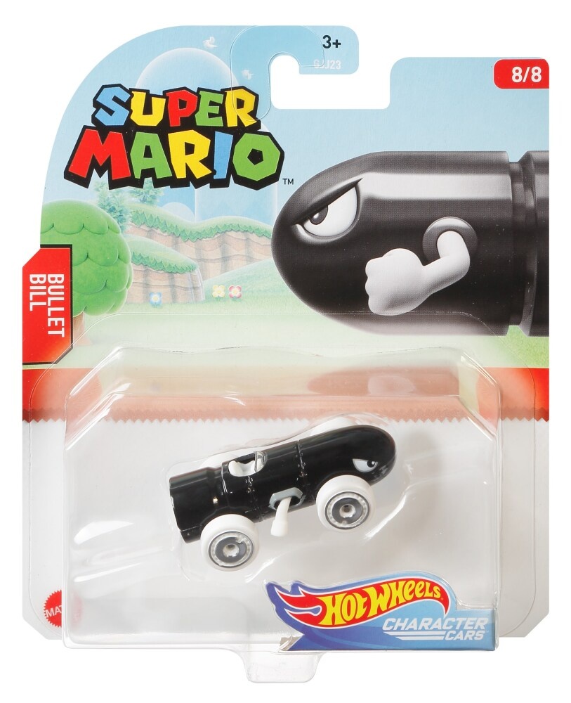 slide 1 of 1, Mattel Hot Wheels Character Cars Super Mario Bullet Bill Toy Car, 1 ct