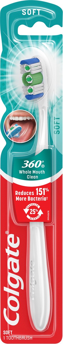 slide 3 of 7, Colgate 360 Toothbrush Soft Full, 1 ct