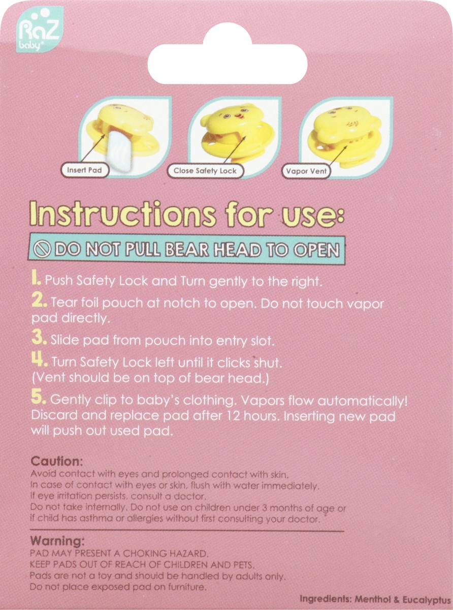 slide 4 of 11, Vapor Raz 3+ Months Colds & Stuffy Nose Clip-On Vaporizer 1 ea, 1 ct