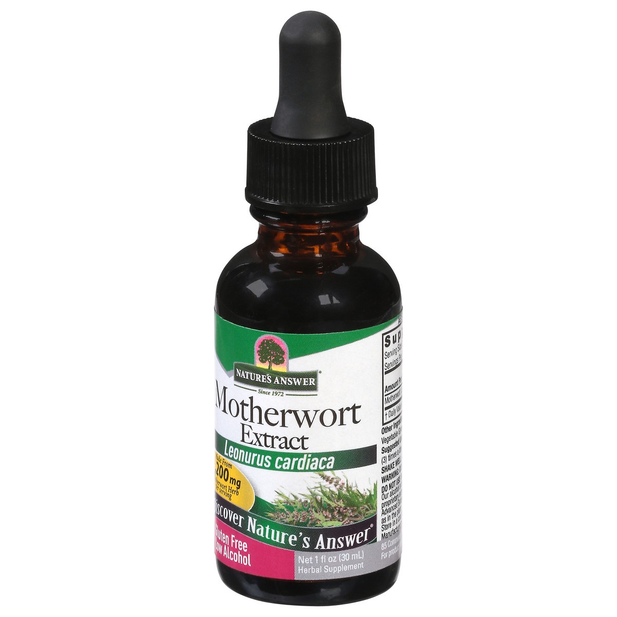 slide 9 of 9, Nature's Answer 1200 mg Motherwort Extract 1 fl oz, 1 fl oz