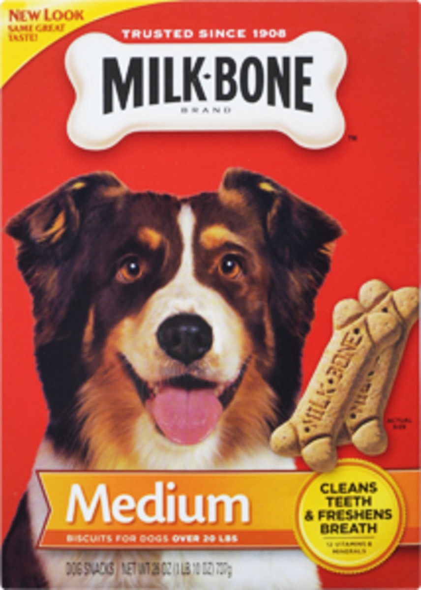 slide 6 of 6, Milk-Bone Biscuits Medium Dog Snacks, 26 oz