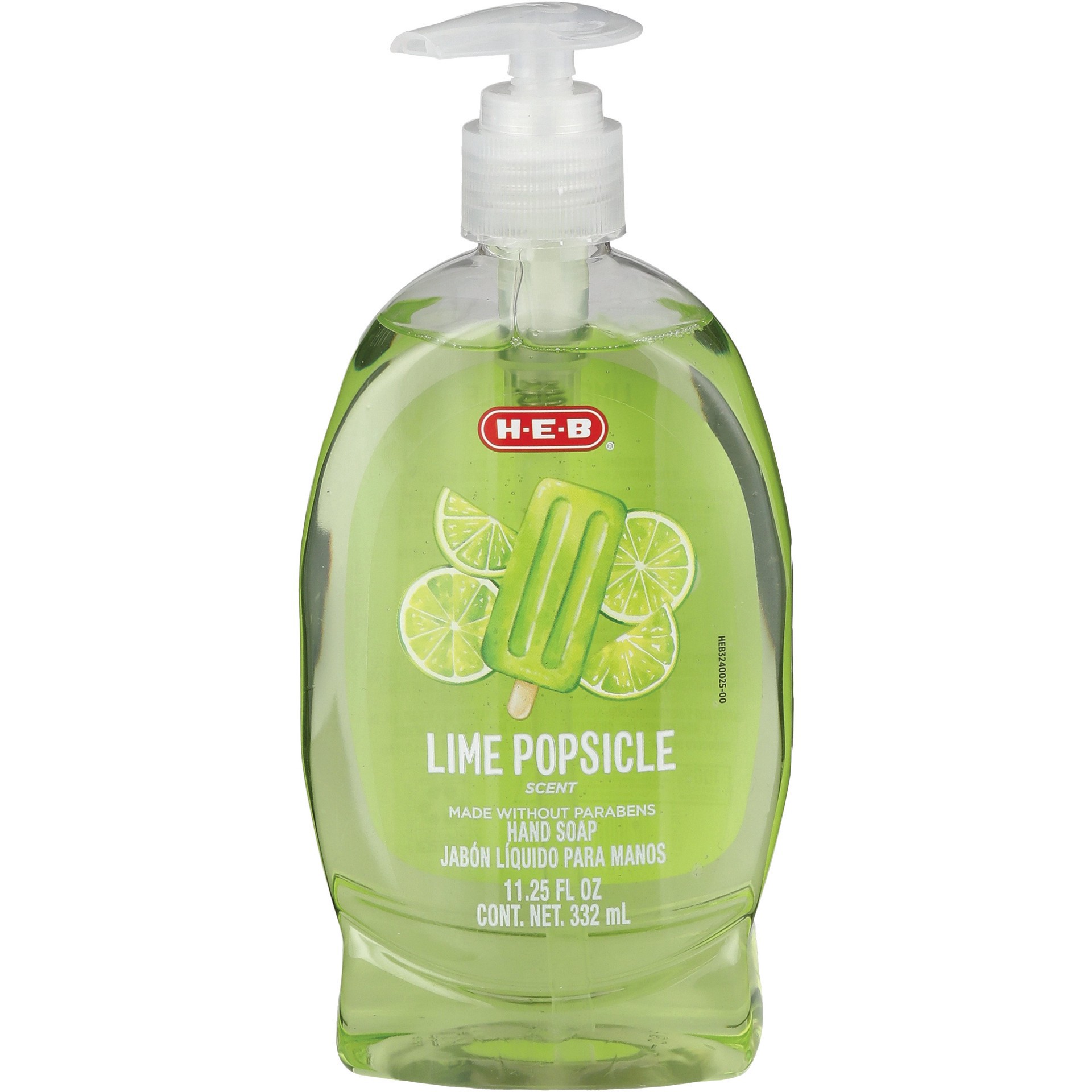 slide 1 of 1, H-E-B Liquid Hand Soap - Lime Popsicle, 11.25 oz