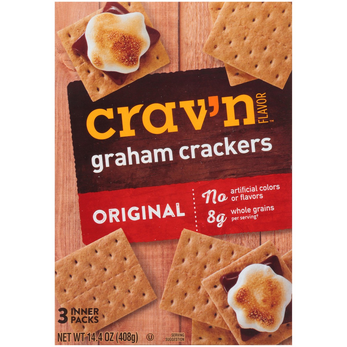 slide 9 of 9, Crav'n Flavor Graham Crackers-Crav'N Flavor, 14.4 oz