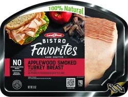 Land O' Frost Bistro Favorites Lunch Meat Applewood Smoked Turkey Breast 8 oz