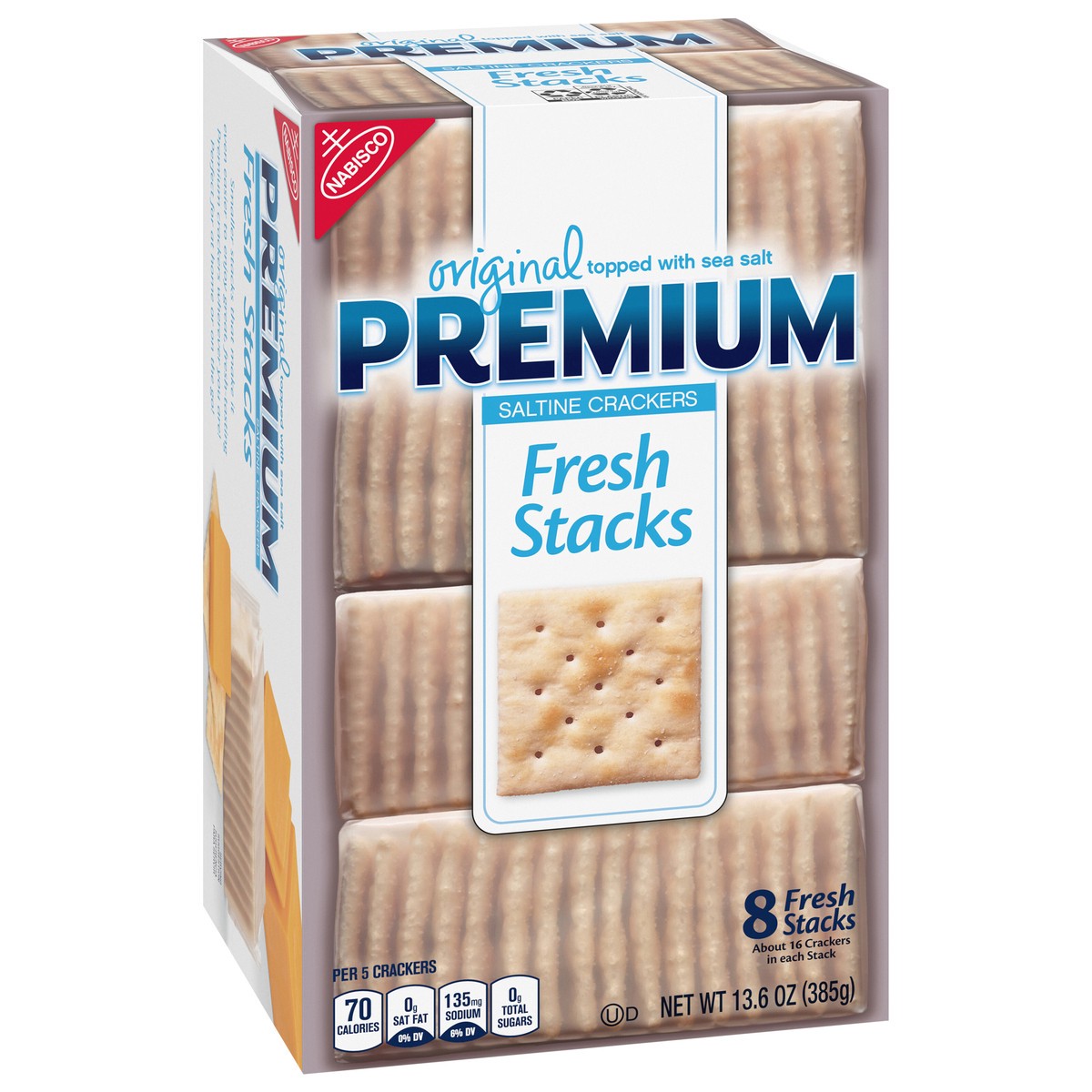 slide 2 of 9, Premium Original Saltine Crackers, 13.6 oz