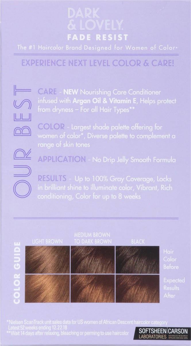 slide 5 of 9, Dark & Lovely Soft Sheen Permanent Hair Color, Sun Kissed Brown, 1 kit