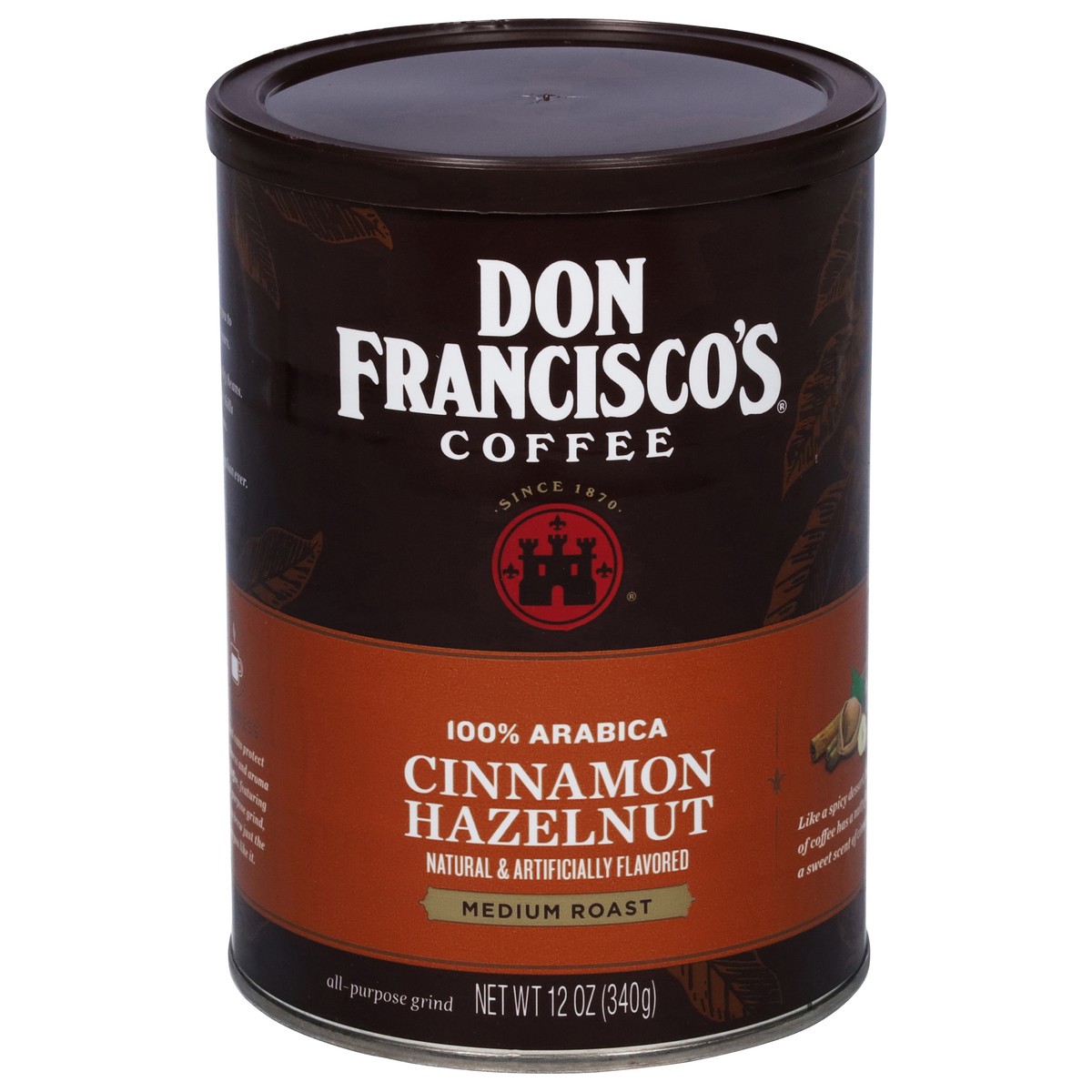 slide 1 of 8, Don Francisco's Cinnamon Hazelnut Flavored Ground Coffee- 12 oz, 12 oz