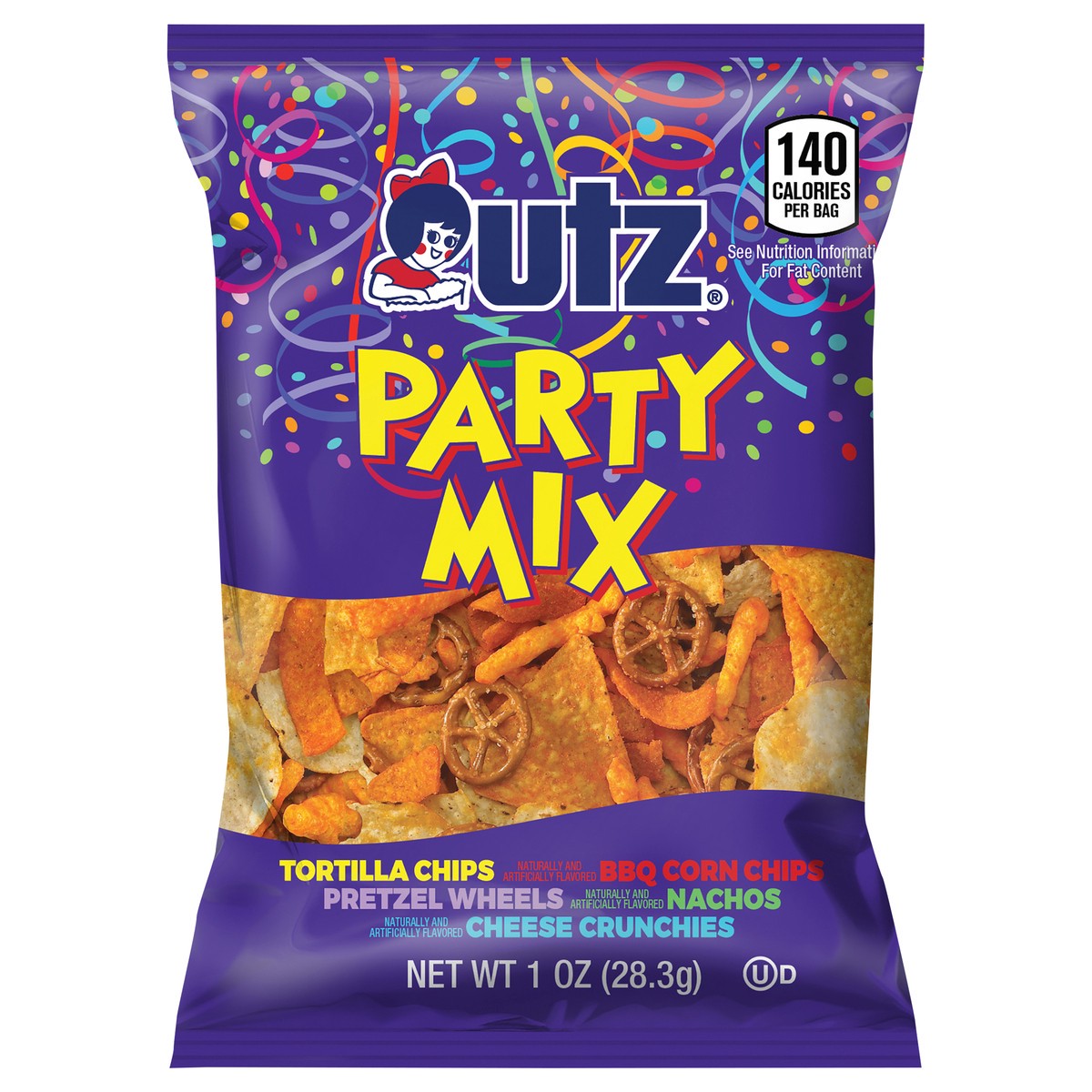 slide 10 of 11, Utz Party Mix, 1 oz