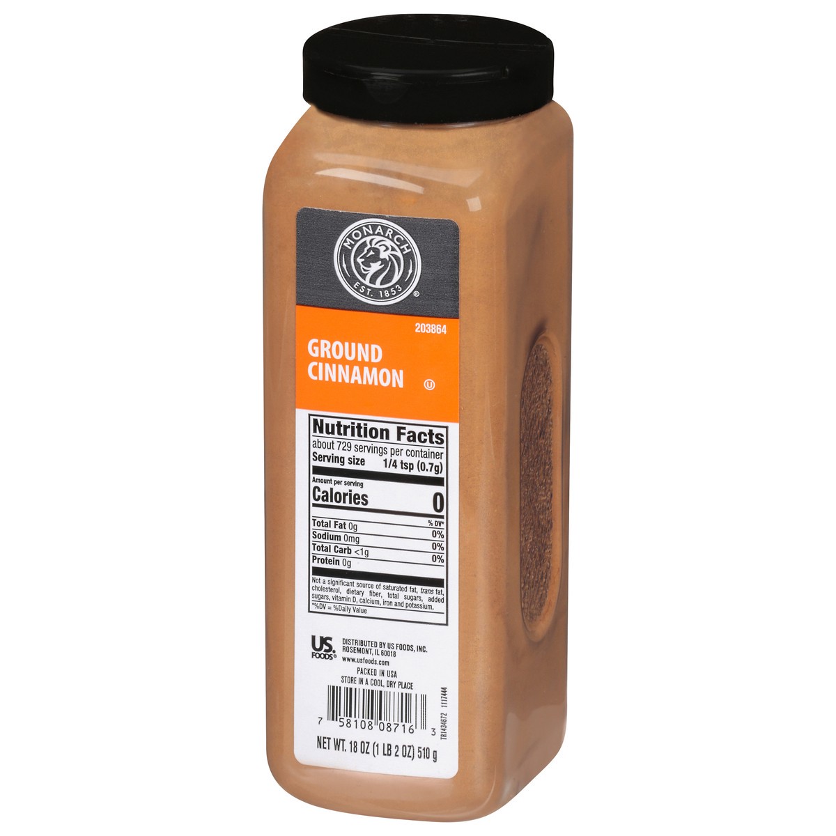 slide 9 of 12, Monarch Ground Cinnamon, 18 oz