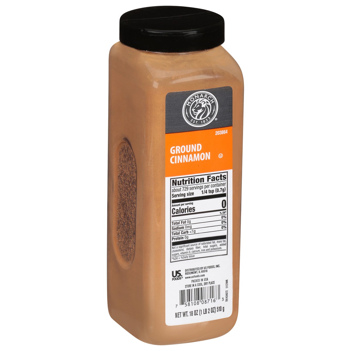 slide 11 of 12, Monarch Ground Cinnamon, 18 oz