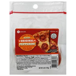 SE Grocers Original Sliced Pepperoni 6 Ounces