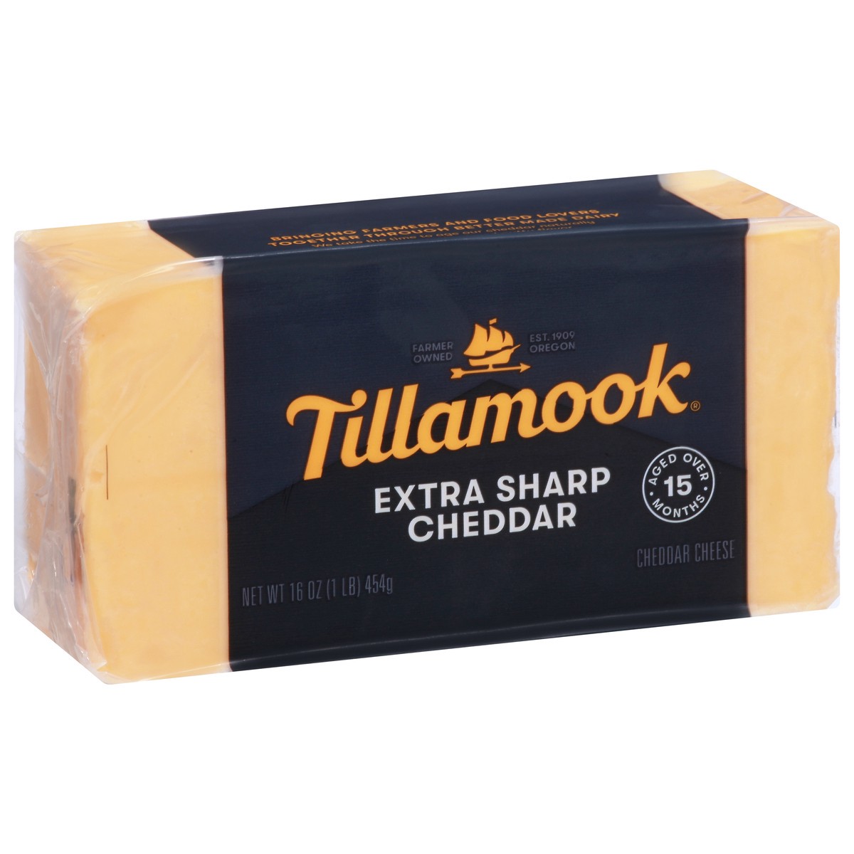 slide 7 of 9, Tillamook Extra Sharp Cheddar Cheese 16 oz, 1 lb