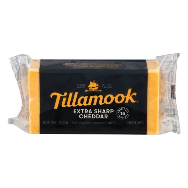 slide 1 of 9, Tillamook Extra Sharp Cheddar Cheese 16 oz, 1 lb