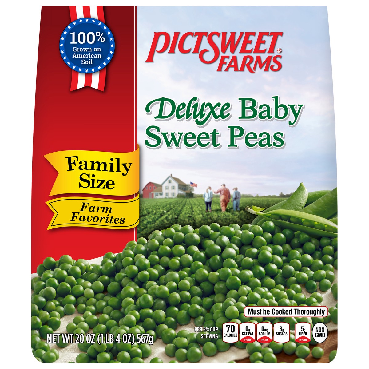 slide 9 of 9, PictSweet Sweet Peas, 20 oz