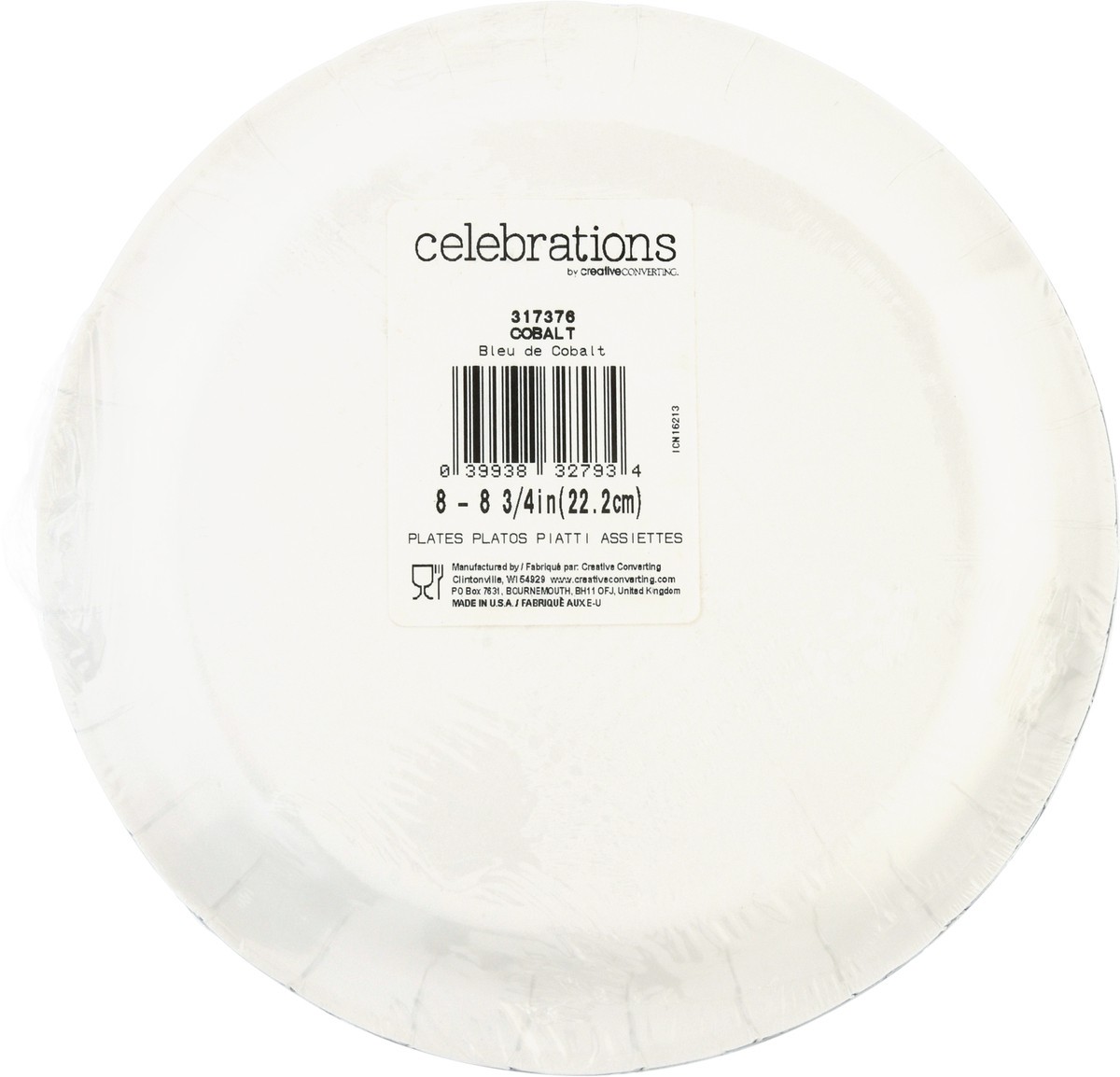 slide 10 of 11, Celebrations Cobalt Plates 8 ea, 8 ct