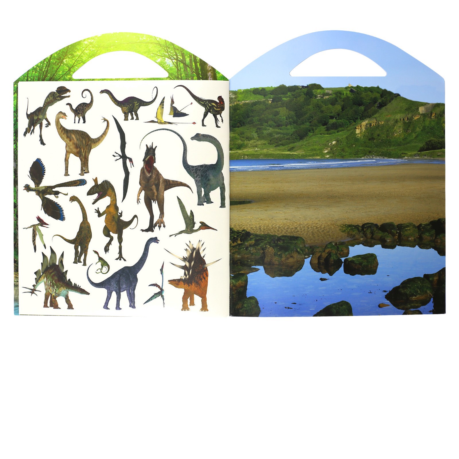 slide 2 of 3, Trends International Dinosaur Grab & Go Sticker Set, 8.5 in x 11 in