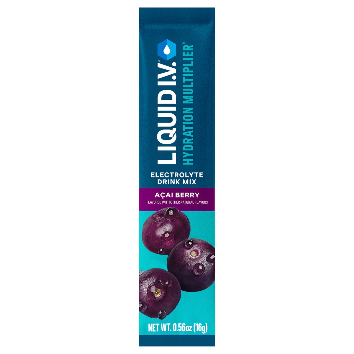 slide 1 of 9, Liquid I.V. Hydration Multiplier - Açaí Berry - Hydration Powder Packets | Electrolyte Powder Drink Mix | Convenient Single-Serving Sticks | Non-GMO | Single Stick, 0.56 oz