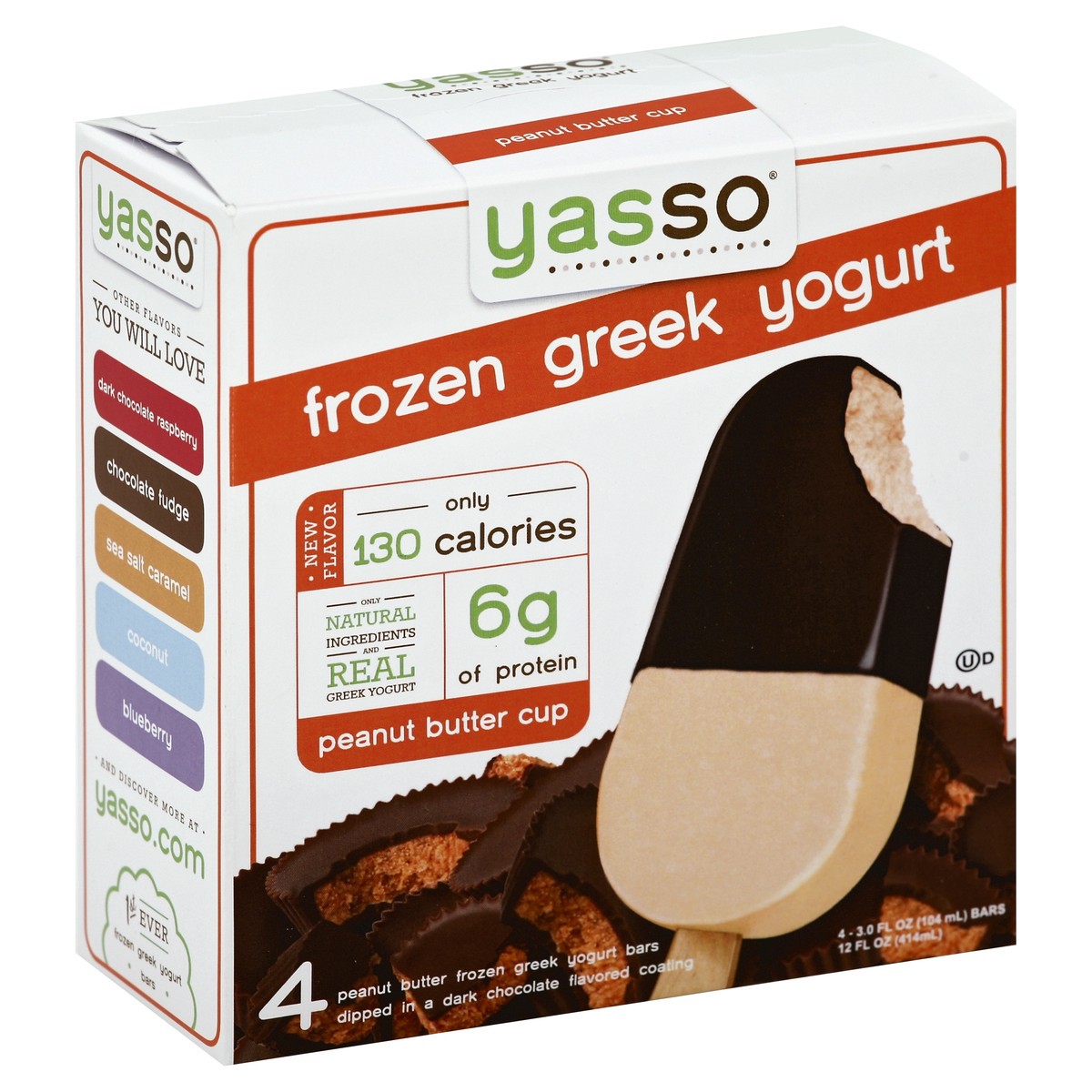 slide 4 of 4, Yasso Frozen Yogurt Bars 4 ea, 4 ct